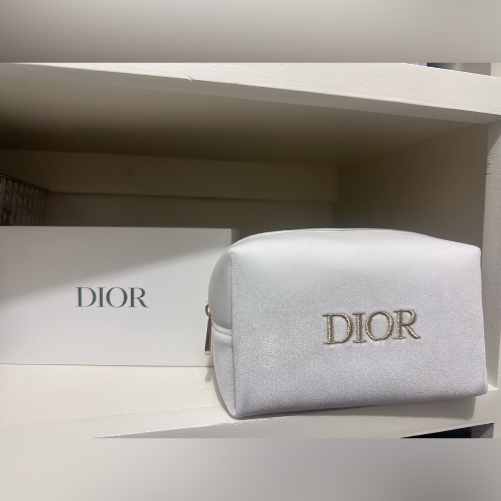 Dior makeup bag